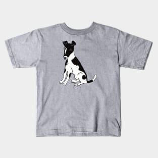 Black and White Fox Terrier Kids T-Shirt